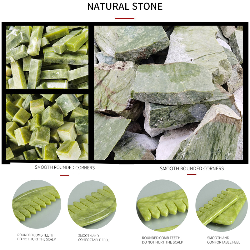 Natural verde xiuyu gua sha pl - Jade Gua Sha Tool avaliação e preço
