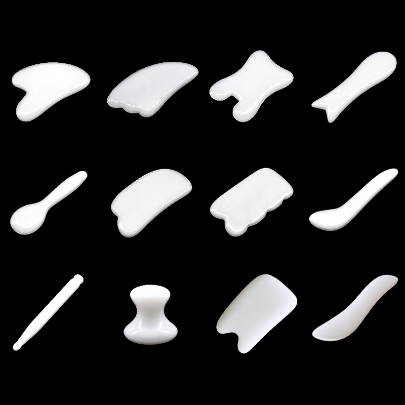 Natural White Jade Gua Sha Boa - Jade Gua Sha Tool avaliação e preço