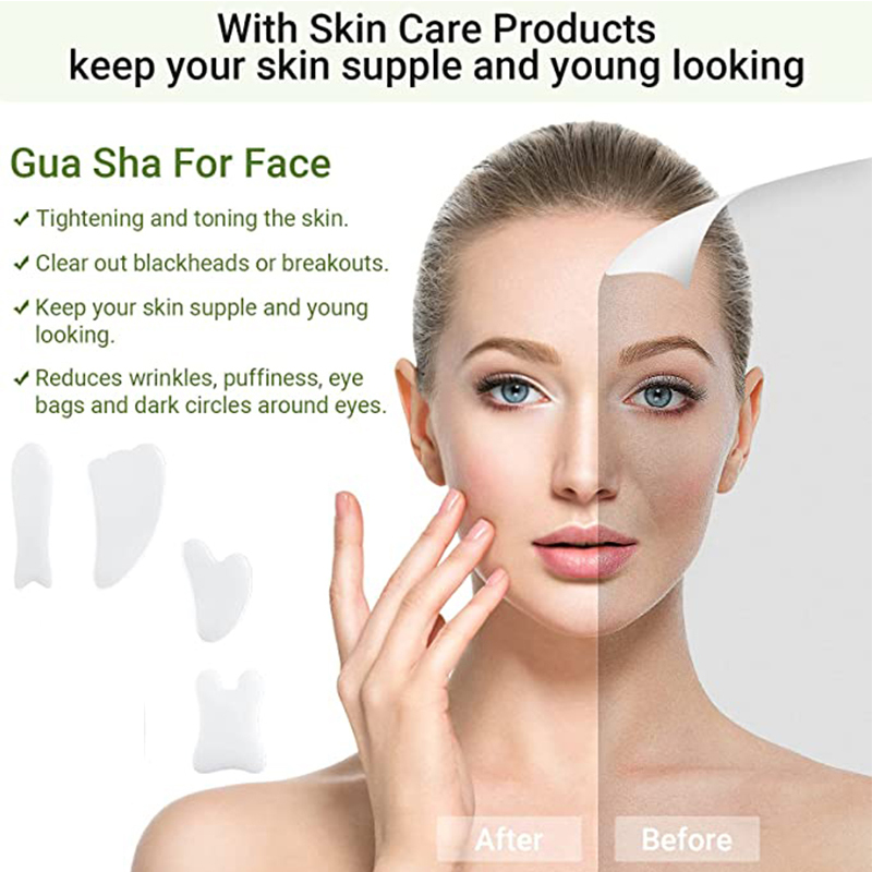 Natural White Jade Gua Sha Boa - Jade Gua Sha Tool avaliação e preço