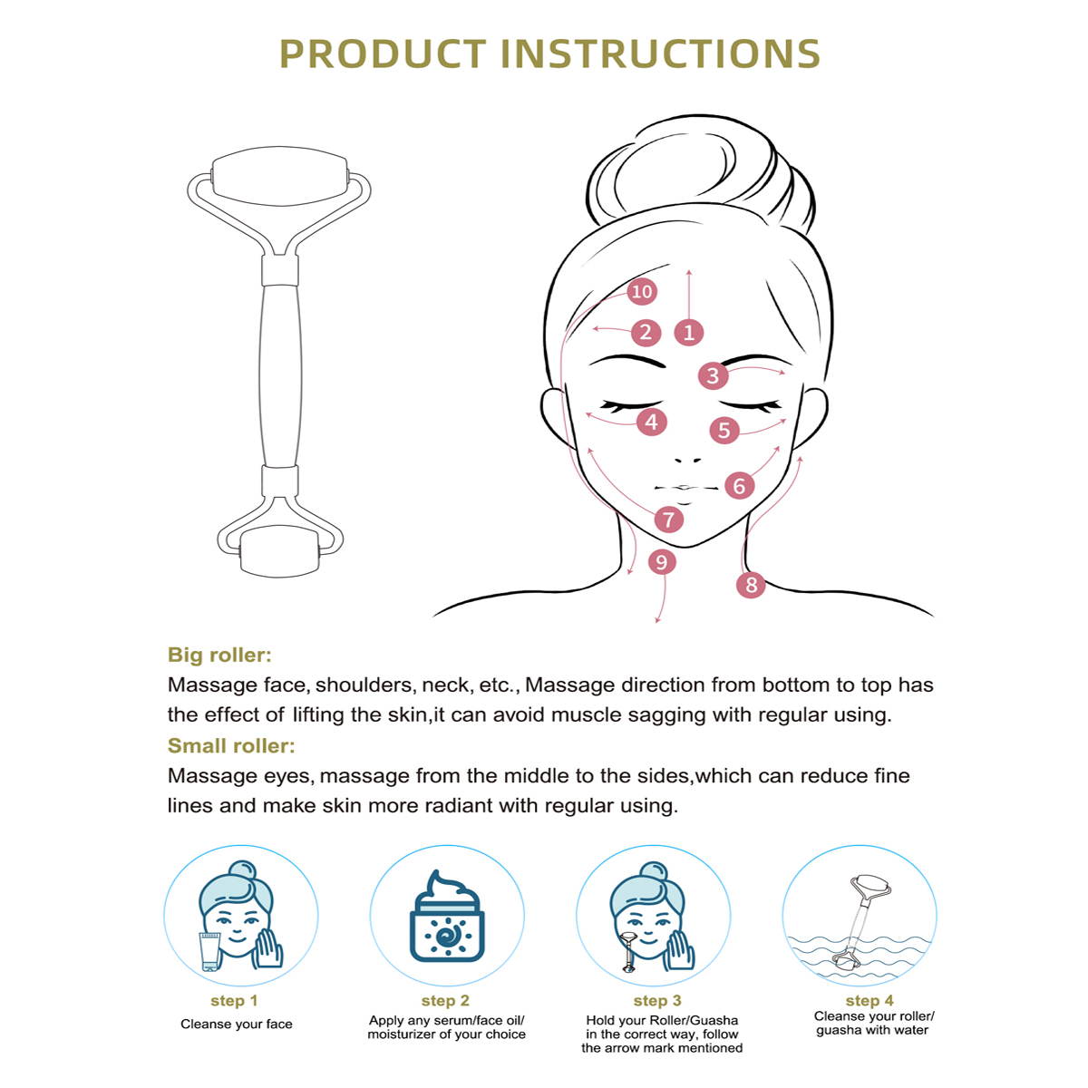 Rolo de jade natural massagead - Jade Gua Sha Tool avaliação e preço